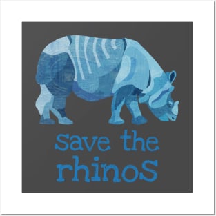 Save the Rhinos Rhinoceros Posters and Art